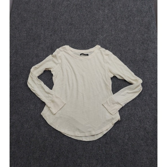 Abercrombie & Fitch Tops - Y2K Abercrombie & Fitch Top Womens Small White Long Sleeve Stretch Crew Fitted